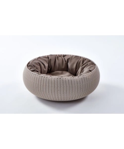 CUCCIA APERTA PER CANI E GATTI KETER "COZY" APERTA IN RESINA COLORE BEIGE, 55X54X19 CM