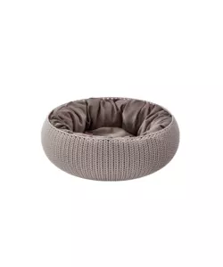 CUCCIA APERTA PER GATTI E CANI DI TAGLIA PICCOLA KETER "COZY" IN RESINA BEIGE 55X54X19 CM