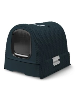 LETTIERA E TRASPORTINO PER GATTI KETER "CAT LITTER BOX" IN POLIPROPILENE COLORE ANTRACITE, 51X39X39 CM