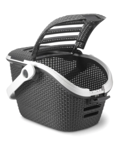 TRASPORTINO PER GATTI KETER "PET CARRIER" IN RESINA COLORE ANTRACITE, 51X38X33 CM
