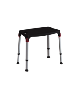 SEDIA REGOLABILE DA BAGNO COLORE NERO, 50X30X39/54 CM
