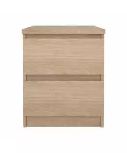 COMODINO "NAIA" CON 2 CASSETTI COLORE LEGNO, 40,4X50X49,5 CM