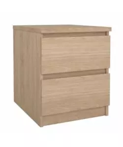 COMODINO "NAIA" CON 2 CASSETTI COLORE LEGNO, 40,4X50X49,5 CM
