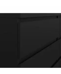 CASSETTIERA 6 CASSETTI "NAIA" NERO OPACO 153,8X50X70,1 CM