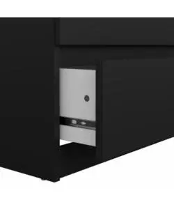 CASSETTIERA 6 CASSETTI "NAIA" NERO OPACO 153,8X50X70,1 CM