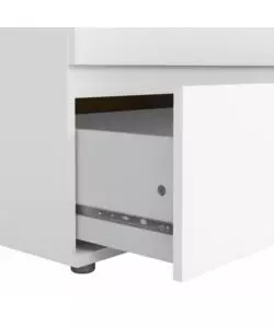 CASSETTIERA DOPPIA "NOVA" CON 6 CASSETTI COLORE BIANCO, 153,4X50X83,7 CM