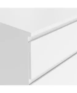 CASSETTIERA DOPPIA "NOVA" CON 6 CASSETTI COLORE BIANCO, 153,4X50X83,7 CM