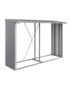 LEGNAIA BIOHORT "WOODSTOCK 300" IN ACCIAIO ZINCATO ARGENTO METALLIZZATO, 300,7X102X199 CM - 35040
