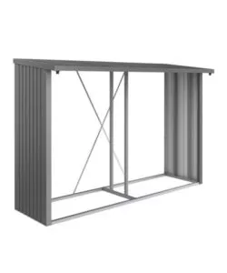 LEGNAIA BIOHORT "WOODSTOCK 300" IN ACCIAIO ZINCATO GRIGIO QUARZO METALLIZZATO, 300,7X102X199 CM - 38040