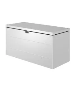 BAULE DA ESTERNO IMPERMEABILE BIOHORT "STYLEBOX 140" IN ACCIAIO ZINCATO ARGENTO METALLIZZATO 400 LT 140X60X71 CM - COD. B330410
