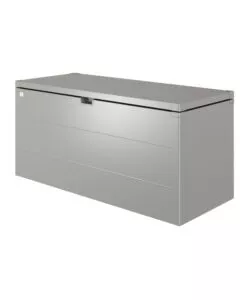 BAULE DA ESTERNO IMPERMEABILE BIOHORT "STYLEBOX 170" IN ACCIAIO ZINCATO GRIGIO QUARZO METALLIZZATO 685 LT 170X70X81 CM - COD. B380710