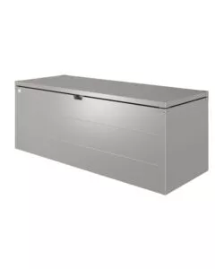 BAULE DA ESTERNO IMPERMEABILE BIOHORT "STYLEBOX 210" IN ACCIAIO ZINCATO GRIGIO QUARZO METALLIZZATO 990 LT 207X80X81 CM - COD. B380910