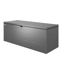 BAULE DA ESTERNO IMPERMEABILE BIOHORT "STYLEBOX 210" IN ACCIAIO ZINCATO GRIGIO SCURO METALLIZZATO 990 LT 207X80X81 CM - COD. B340910