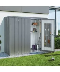 ARMADIO PER ATTREZZI BIOHORT "150 LARGE" IN ACCIAIO ZINCATO GRIGIO QUARZO METALLIZZATO - 30910