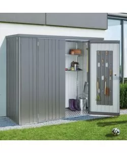 ARMADIO PER ATTREZZI BIOHORT "230 LARGE" IN ACCIAIO ZINCATO ARGENTO METALLIZZATO - 34980