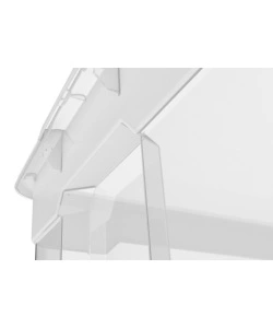 SET DA 4 CONTENITORI KETER "JUMBO" IN POLIPROPILENE COLORE TRASPARENTE, 38,5X58X21,3 CM