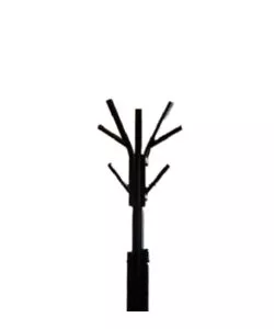 APPENDIABITI IN METALLO BELLAHOME CON PIANO PORTAOGGETTI IN MDF, 35X35X180 CM