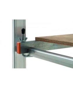 TRABATTELLO MULTIFUNZIONE "EASY 100" IN ALLUMINIO CON PIANALE IN PINO, PORTATA MASSIMA 150 KG