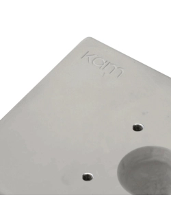 BASE PLINTO PER FONTANE IN METALLO KAM "YORK" IN CALCESTRUZZO, 25X39X10 CM
