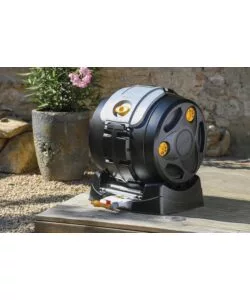 COMPOSTIERA DA ESTERNO G.F "EASY MIX COMPOSTER" 2 IN 1 IN PLASTICA RICICLATA, 60X50X65 CM