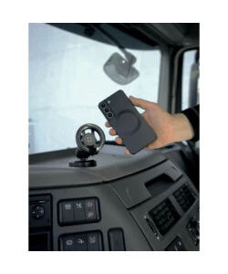 PORTA TELEFONO MAGNETICO LAMPA "MAGPRO" CON ATTACCO A VENTOSA ADESIVA ORIENTABILE E RUOTABILE - 91805