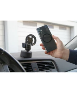 PORTA TELEFONO MAGNETICO LAMPA "MAGPRO" CON ATTACCO A VENTOSA ADESIVA ORIENTABILE E RUOTABILE - 91805