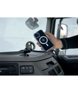 PORTA TELEFONO MAGNETICO LAMPA "MAGPRO" CON ATTACCO A VENTOSA ADESIVA ORIENTABILE E RUOTABILE - 91805