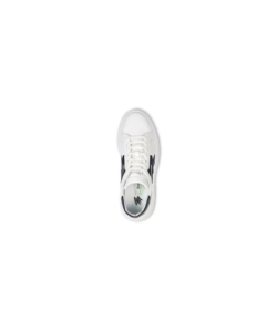 SCARPA SNEAKER U-POWER "BLAIR" IN PELLE COLORE BIANCO E BEIGE, TG 46