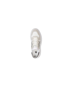 SCARPA SNEAKER U-POWER "HELIX" IN PELLE COLORE BIANCO E BEIGE, TG 45