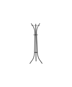 APPENDIABITI "REED" IN METALLO COLORE GRIGIO SCURO, 40X59X184 CM