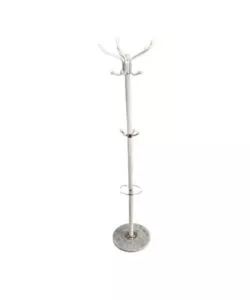 APPENDIABITI A 5 RAMI "CORY" IN METALLO BIANCO, 43X37X174 CM