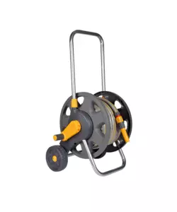CARRELLO AVVOLGITUBO MANUALE ASSEMBLATO CON TUBO DA 20 METRI E DIAMETRO 12,5 MM