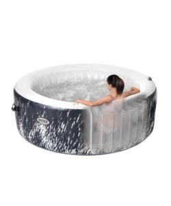 PISCINA IDROMASSAGGIO GONFIABILE INTEX "BUBBLE GLOW DELUXE" CM 196X71 4 POSTI CON POMPA - COD. 28494EX