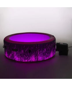 PISCINA IDROMASSAGGIO GONFIABILE INTEX "BUBBLE GLOW DELUXE" CM 196X71 4 POSTI CON POMPA - COD. 28494EX
