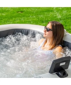 PISCINA IDROMASSAGGIO GONFIABILE INTEX "BUBBLE MASSAGE SET GREYSTONE DELUXE" 4 POSTI - COD. 28450EX