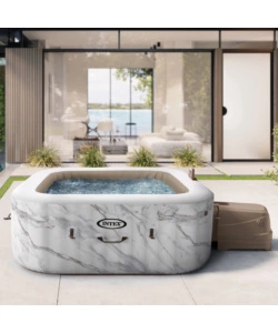 PISCINA IDROMASSAGGIO GONFIABILE INTEX "CALACATTA JET AND BUBBLE DELUXE" CM 175X71 4 POSTI - COD. 28464EX