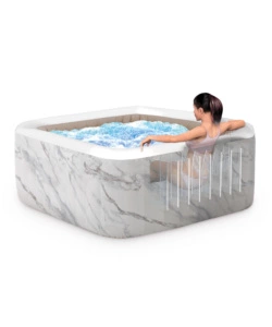 PISCINA IDROMASSAGGIO GONFIABILE INTEX "CALACATTA JET AND BUBBLE DELUXE" CM 175X71 4 POSTI - COD. 28464EX