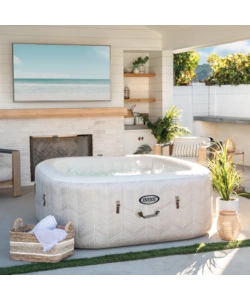 PISCINA IDROMASSAGGIO GONFIABILE INTEX "CHEVON JET AND BUBBLE DELUXE" CM 175X71 4 POSTI - COD. 28446EX