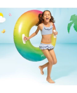 CIAMBELLONE GONFIABILE CON MANIGLIE INTEX VINILE Ø 122 CM - COD. 58202EU