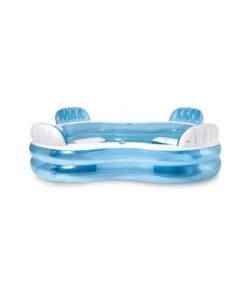 PISCINA GONFIABILE CON 4 SEDILI INTEX "FAMILY"  CM 229X229X66 I.3 - COD. 56475NP