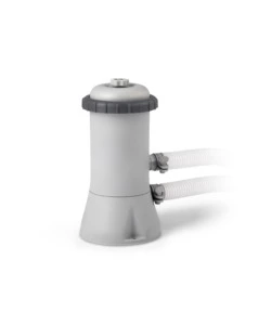 PISCINA FUORI TERRA CON STRUTTURA ROTONDA INTEX "PRISM GREYWOOD" POMPA FILTRO EFFETTO LEGNO GRIGIO 457X122 CM - COD. 26742NP