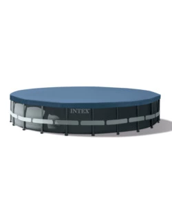 PISCINA FUORI TERRA CON STRUTTURA RETTANGOLARE INTEX "ULTRA XTR FRAME" POMPA A SABBIA ANTRACITE 610X122 CM - COD. 26334NP