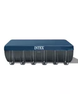 PISCINA FUORI TERRA CON STRUTTURA RETTANGOLARE INTEX "ULTRA XTR FRAME" ANTRACITE 732X366X132CM - COD. 26364NP