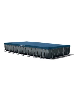 PISCINA FUORI TERRA CON STRUTTURA RETTANGOLARE INTEX "ULTRA XTR FRAME" ANTRACITE 975X488X132CM - COD. 26378NP