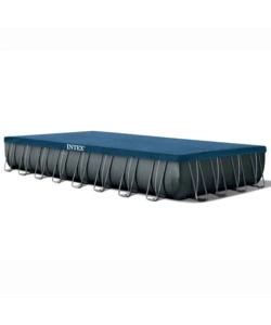 PISCINA FUORI TERRA CON STRUTTURA RETTANGOLARE INTEX "ULTRA XTR FRAME" ANTRACITE 975X488X132CM - COD. 26374GN