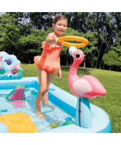PLAYCENTER GONFIABILE INTEX "JUNGLE" 244X198X71 CM I.3 - COD. 57161NP