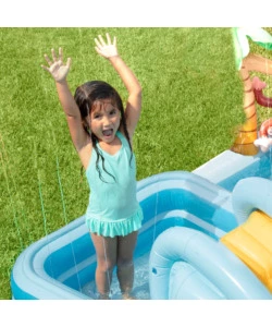 PLAYCENTER GONFIABILE INTEX "JUNGLE" 244X198X71 CM I.3 - COD. 57161NP