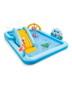 PLAYCENTER GONFIABILE INTEX "JUNGLE" 244X198X71 CM I.3 - COD. 57161NP