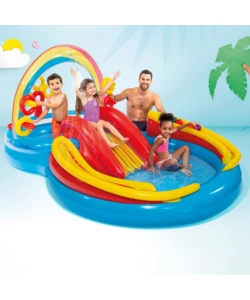PLAYGROUND GONFIABILE INTEX "ARCOBALENO" CM 297X193X135 I.3 - COD. 57453NP