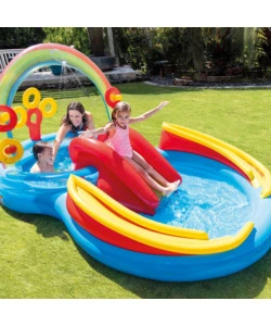 PLAYGROUND GONFIABILE INTEX "ARCOBALENO" CM 297X193X135 I.3 - COD. 57453NP